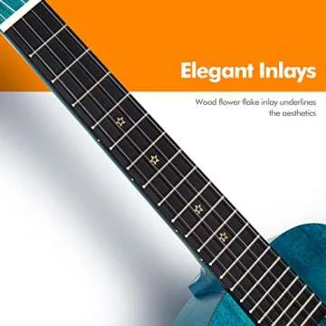 Enya Concert Ukulele 23 Inch Starter Kit with Lessons & Accessories