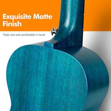 Enya Concert Ukulele 23 Inch Starter Kit with Lessons & Accessories