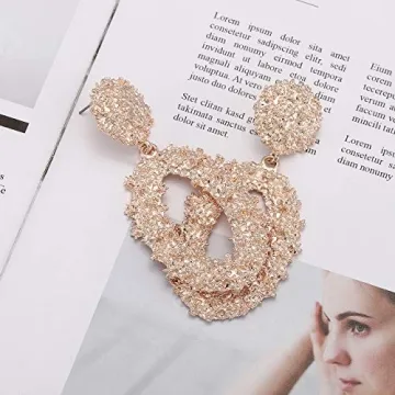 Gorgeous Boho Textured Drop Earrings for Women