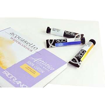 Fabriano Artistico 140 lb. Cold Press 20 Sheet Block 9x12" - Extra White