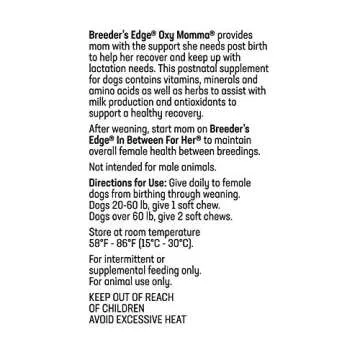 Oxy Momma Nursing and Recovery Supplement for Dogs