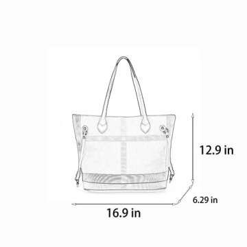 Waiyqju Spacious Large Capacity Luxury Women's Chequered Cross-Body Bag