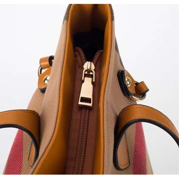 Luxury Women's Chequered Cross-Body Bag for Everyday Style