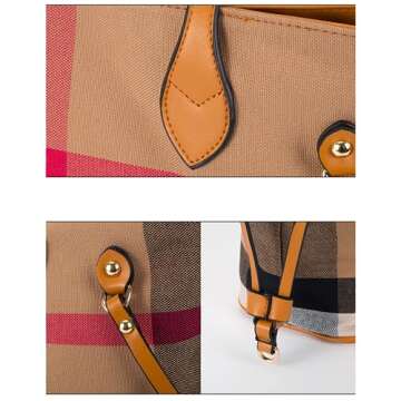 Luxury Women's Chequered Cross-Body Bag for Everyday Style