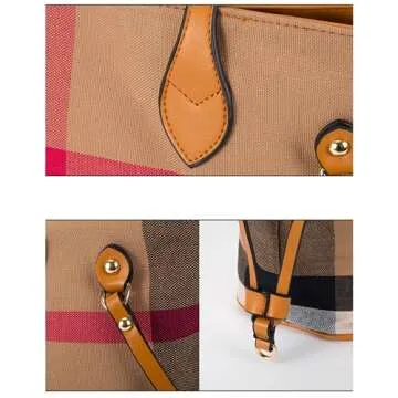 Luxury Women's Chequered Cross-Body Bag for Everyday Style