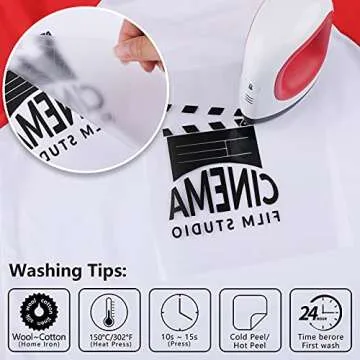 CAREGY Heat Transfer Vinyl HTV for T-Shirts 12 Inches by 12 Feet Roll (Black)