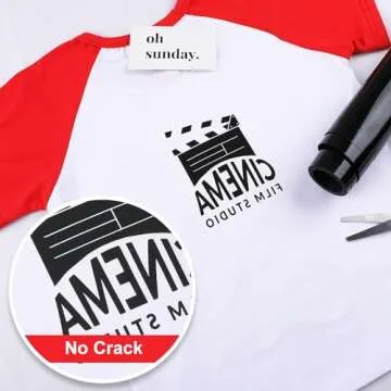 CAREGY Heat Transfer Vinyl HTV for T-Shirts 12 Inches by 12 Feet Roll (Black)