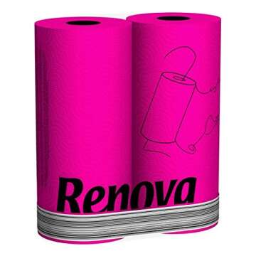 Renova Fucsia Kitchen Roll - Funky Pink & Eco-Friendly