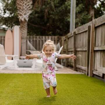 Burt's Bees Baby Baby Girls' Pajamas, Tee and Pant 2-Piece Pj Set, 100% Organic Cotton, Ice Cream Social