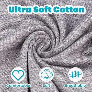 2Pk Newborn Baby Knotted Gown, Super Soft Silky Infant Long Sleeve Sleeper for Baby Sleeping with Ha...