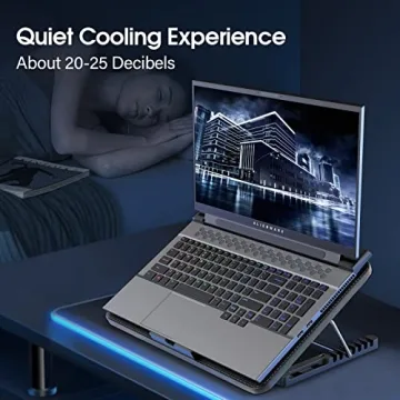 UltraCool 6-Fan Gaming Laptop Cooling Pad Adjustable Quiet