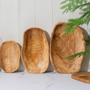 Unique Cospring Root Wood Dish for Chic Home Organization