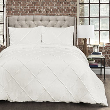 Elegant Lush Decor Diamond Pom Pom Comforter King Set