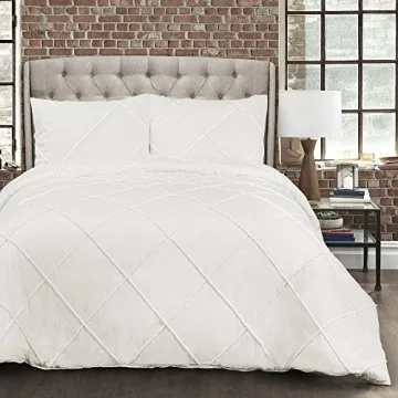 Elegant Lush Decor Diamond Pom Pom Comforter King Set