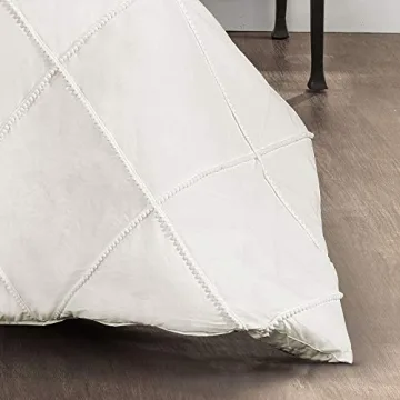 Elegant Lush Decor Diamond Pom Pom Comforter King Set