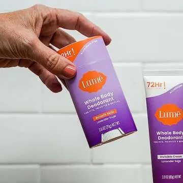 Lume Whole Body Deodorant And Soap - 2.6 Ounce Smooth Solid Stick With 72 Hour Odor Control and 5 Ounce Triple Milled Soap - Aluminum Free, Baking Soda Free and Skin Loving (Lavender Sage)
