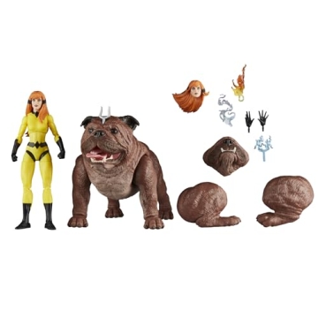 Marvel Legends Series Crystal and Lockjaw - Deluxe 6-Inch Action Figures for Collectors