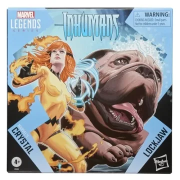 Marvel Legends Crystal and Lockjaw Action Figures for Collectors
