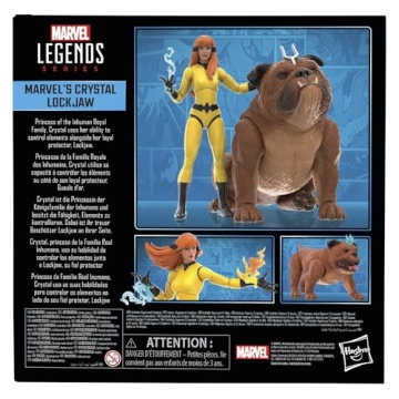 Marvel Legends Crystal and Lockjaw Action Figures for Collectors