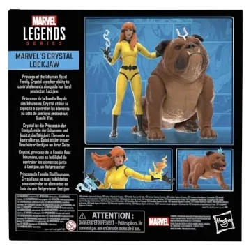 Marvel Legends Crystal and Lockjaw Action Figures for Collectors