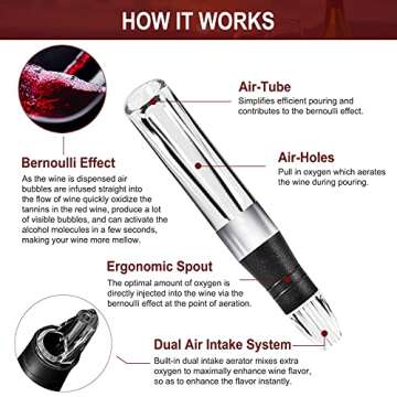 Wine Aerator Pourer - Gifts for Men Dad, Christmas Stocking Stuffers, Unique Gifts, Birthday Ideas f...