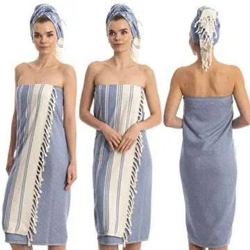 DEMMEX Oversized Turkish Bath and Beach Towel - 100% Organic Cotton, Lightweight Quick-Dry Peshtemal, Prewashed, Diamond Weave, Oeko-TEX Certified, 71x36 - Luxury Beach, Spa, Bathroom Use, Petrol