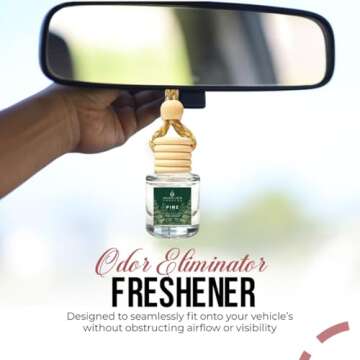 Car Air Freshener Hanging (Pack of 2) | Pine Car Scent | Cute Car Fragance Oil Diffuser | Car Fresheners for Women and Men | Holiday Edition | Made in USA | Buy 2+ and Save 33%*