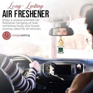 Car Air Freshener Hanging (Pack of 2) | Pine Car Scent | Cute Car Fragance Oil Diffuser | Car Fresheners for Women and Men | Holiday Edition | Made in USA | Buy 2+ and Save 33%*