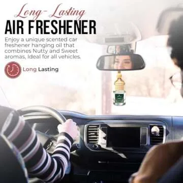 Car Air Freshener Hanging (Pack of 2) | Pine Car Scent | Cute Car Fragance Oil Diffuser | Car Fresheners for Women and Men | Holiday Edition | Made in USA | Buy 2+ and Save 33%*