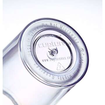 Cupture Classic 12 Insulated Double Wall Tumbler Cup with Lid, Reusable Straw & Hello Name Tags - 16 oz, Bulk Pack (Clear)