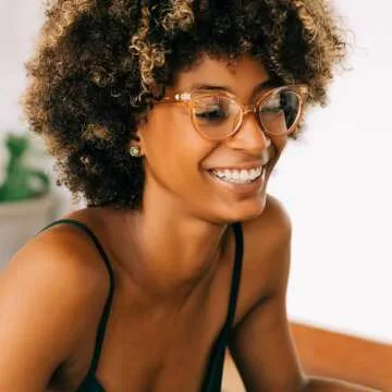 Stylish Champagne Cat Eye Reading Glasses for Women