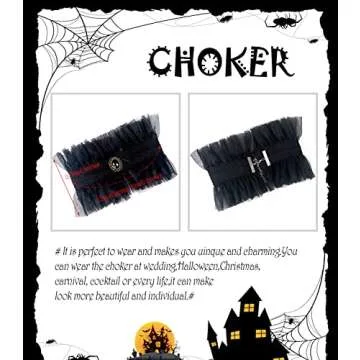 L'VOW Ruffle Neck Collar Victorian Costume Chic Choker