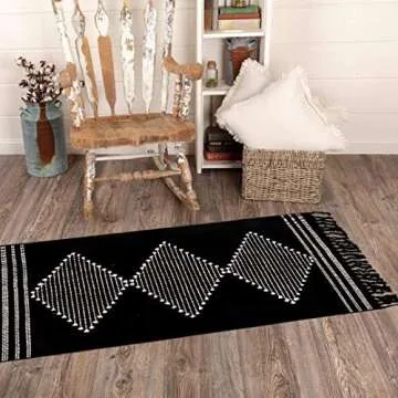 Stylish 2x4 Boho Kitchen Rug with Washable Design