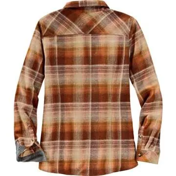 Legendary Whitetails Women's Cottage Escape Flannel Long Sleeve Plaid & Solid Color Clothing, Comfor...