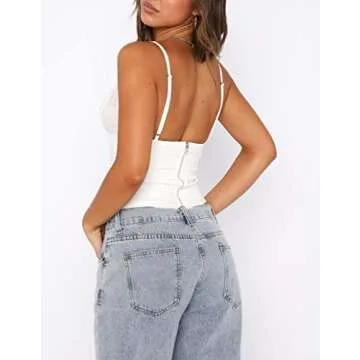 Chic Women's Y2K Spaghetti Strap Crop Tank Top