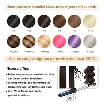 YILITE 16 Inch Blonde Tape In Hair Extensions for Styling