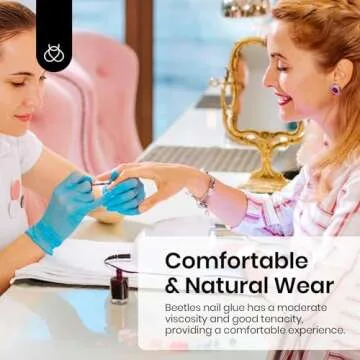 Beetles 10ML Super Strong Nail Glue for Press Ons, Nail Tips, Acrylic Nails No Uv Light Needed Nail Bond Brush in Nail Glue for Press On Nails Fake Nails Long Lasting Nails Glue for Beginners DIY Home