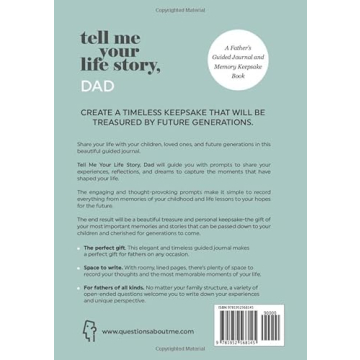 Tell Me Your Life Story, Dad Guided Journal for Fathers