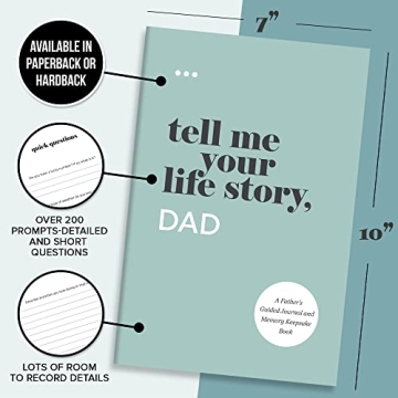 Tell Me Your Life Story, Dad Guided Journal for Fathers