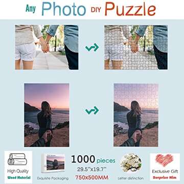 Personalized 1000-Piece Photo Puzzle - ATOOZ Custom Gift