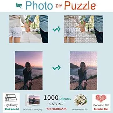 Personalized 1000-Piece Photo Puzzle - ATOOZ Custom Gift