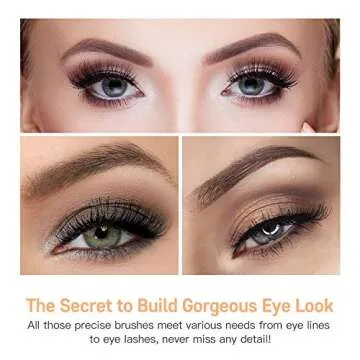 MSQ Eye Brush Set - Rose Gold 6pcs Makeup Brushes