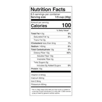 Name Single: Julian Bakery® ProGranola® Cereal Vegan | Vanilla Cluster | 10g Protein | 1 Net Carbs | 0 Sugar | Gluten-Free | Grain-Free | 17 Servings (1)