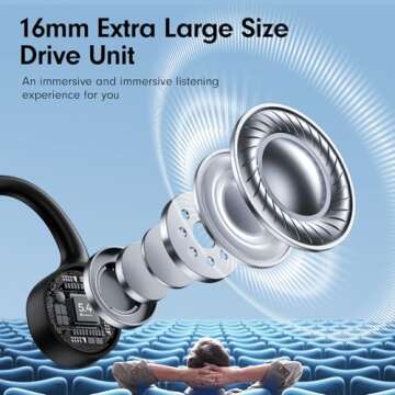 Yomdud Bone Conduction Headphones with 10H Playtime