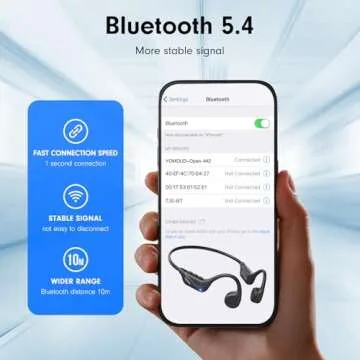 Yomdud Bone Conduction Headphones with 10H Playtime