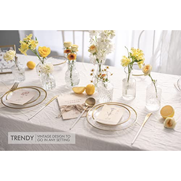 Stylish Glass Bud Vase Set for Weddings and Home Decor