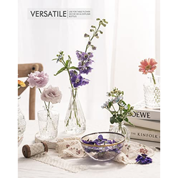 Stylish Glass Bud Vase Set for Weddings and Home Decor