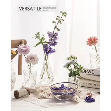 Stylish Glass Bud Vase Set for Weddings and Home Decor