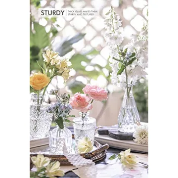 Stylish Glass Bud Vase Set for Weddings and Home Decor