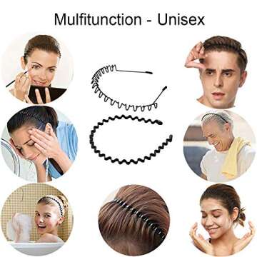 Metal Hair Hoop Band for Unisex Fashionable Headwear